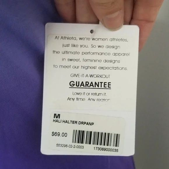 NWT Athleta Pansy Ombre Hali Halter SZ M - Picture 6 of 8